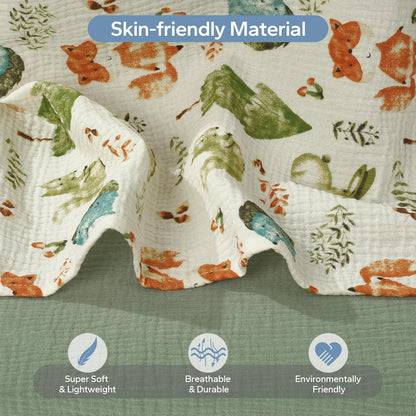 SERAPHY 2-in-1 Muslin Baby Car Seat Cover & Nursing Cover, Soft Lightweight Breastfeeding Cover for Boys and Girls,Breathable Canopy for Infant Carseat & Stroller for Summer—Blueberrie