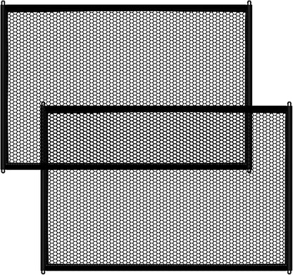 2 Pack Dog Gate, Mesh Baby Gate, 43.3'' X 28.3'' Pet Gate for The House, No Drilling Puppy Gate for Stairs & Doorways Install Anywhere,12 Hooks by Lofekea