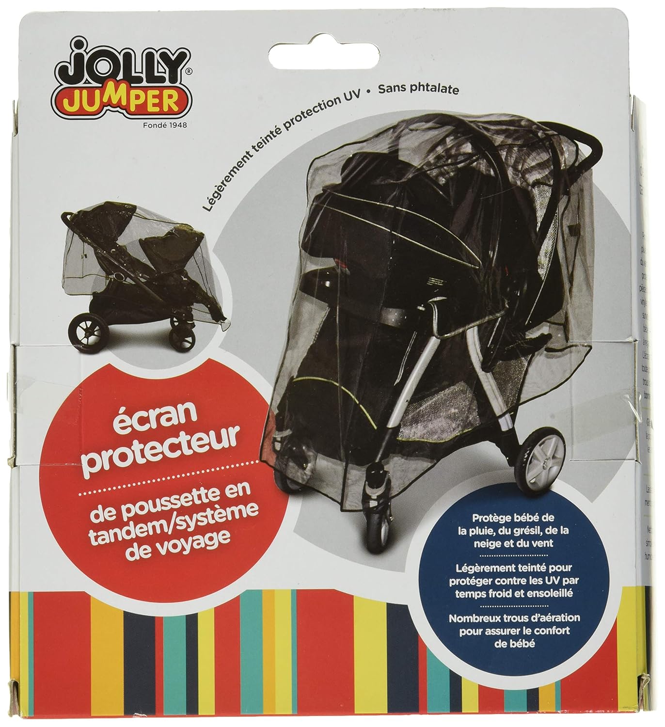 Jolly Jumper Travel System Weathershield - Protects, Baby, Large Stroller and Contents from rain and Other Elements