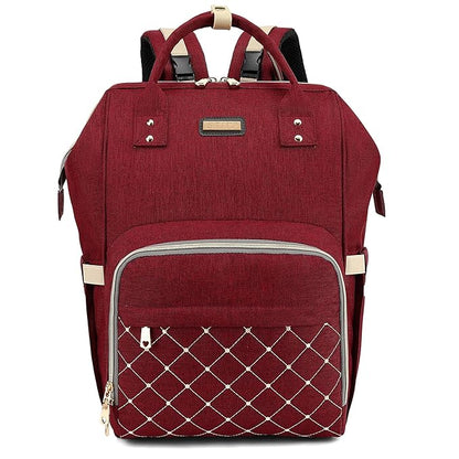 GAIVP Diaper Bag Backpack, Diaper Bags for Baby Girls Boys, Baby Bags for Moms Dads, Nappy Changing Bag with Insulated Pockets,Multi-functional Waterproof Backpack with Stroller straps-Red