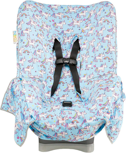 Niko Easy-Wash Children's Car Seat Cover & Liner - Cotton Jersey Gray & White Arrow Pattern - Universal FIT - Crash Tested - Waterproof SEAT Bottom - Easy to Clean - Machine Washable