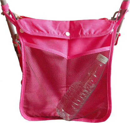 Baby Stroller Organizer,Black,Umbrella stroller organizer,Extra pockets to store snacks/wipes items,Holds water bottles, toddler sweat shirt etc (Black)