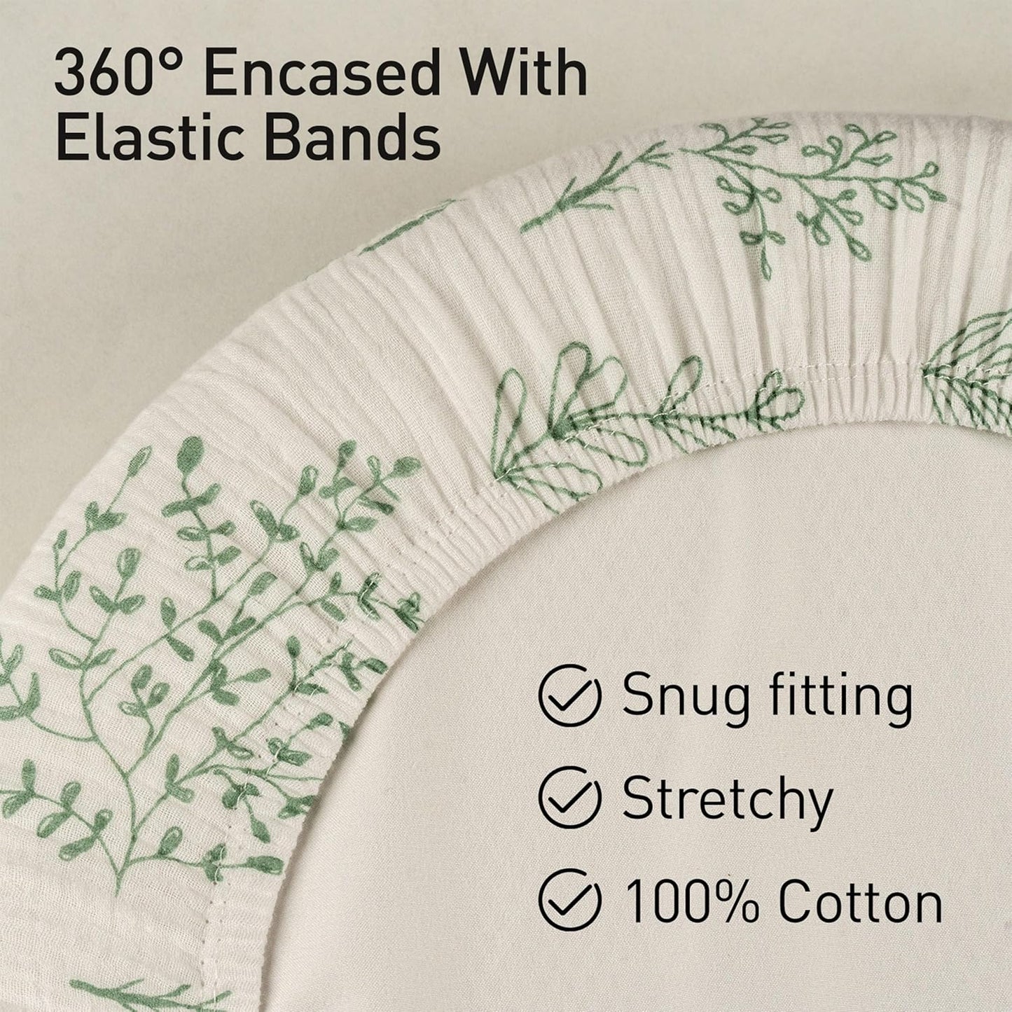 Muslin Bassinet Fitted Sheets 2 Pack, Soft Breathable Cotton Baby Bassinet Mattress Sheet Set, 360° Elastic Snug Fit, Universal for Oval, Rectangle & Hourglass Cradle, Unisex Baby Bedding (Cute Cars)