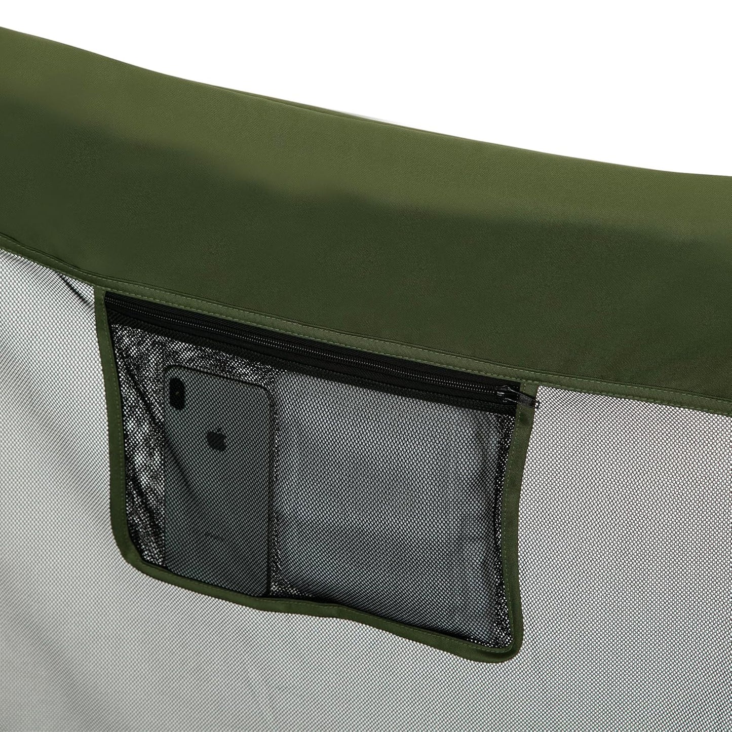 Jeep Hexagon Pop Up Play Yard with Removable Canopy | Ideal for Indoor and Outdoor Use, Olive Green