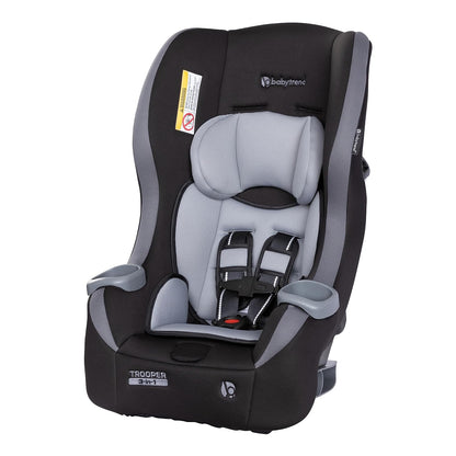 Baby Trend Trooper™ Slim 3-in-1 Convertible Car Seat, Dash Black – Slim Fit, 3-in-1 Growth Modes, Lightweight Design, Adjustable Comfort Padding