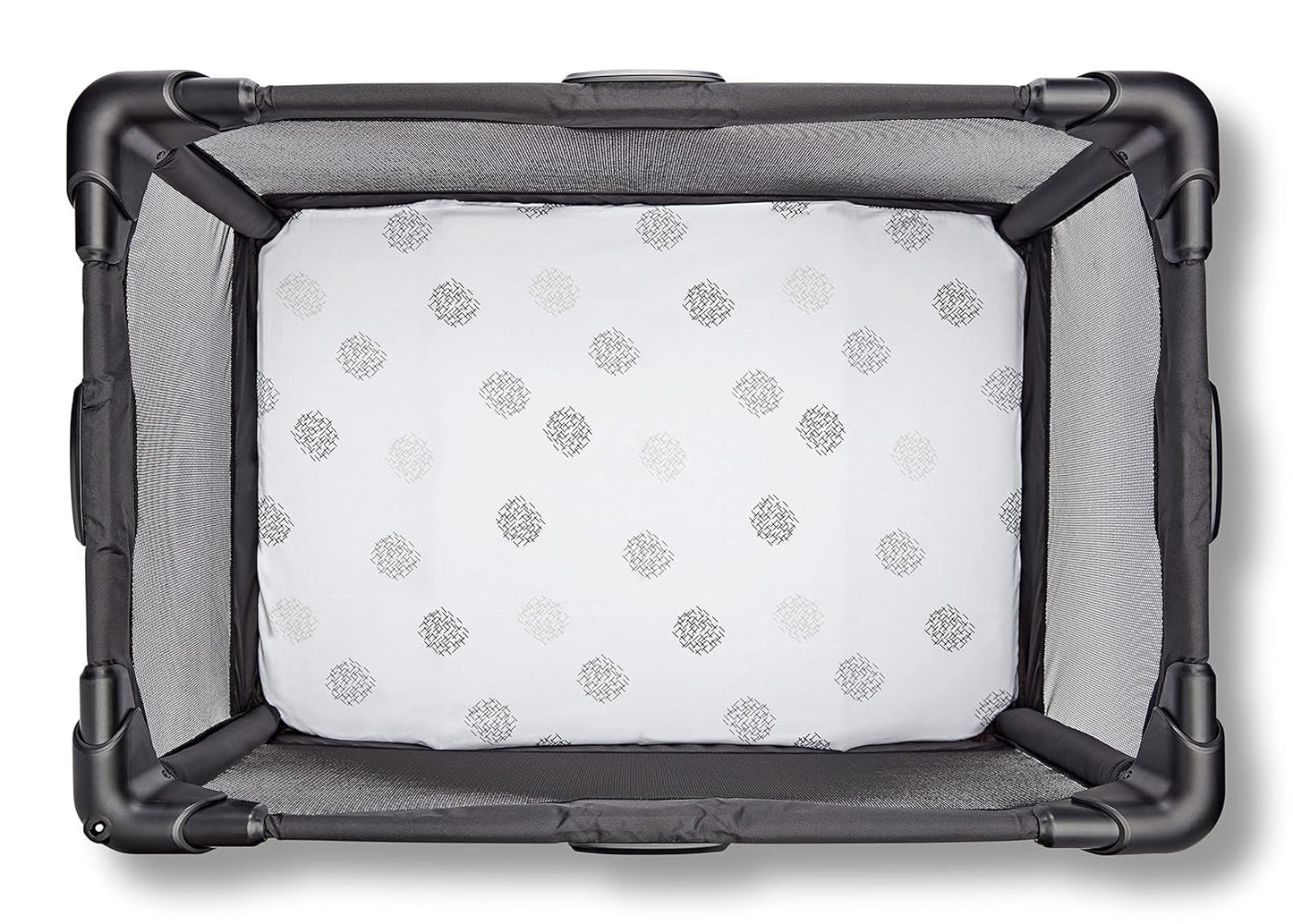 4moms Breeze Playard Sheets, Machine Washable, Soft, Plush, Waterproof Fabric, Grey Beads