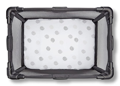 4moms Breeze Playard Sheets, Machine Washable, Soft, Plush, Waterproof Fabric, Grey Beads
