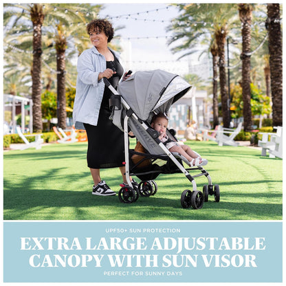 Baby Delight | Swerve Stroller | Lightweight | for Travel & Everyday | Multi-Position Recline | Compact Fold | Extra Storage | Tan
