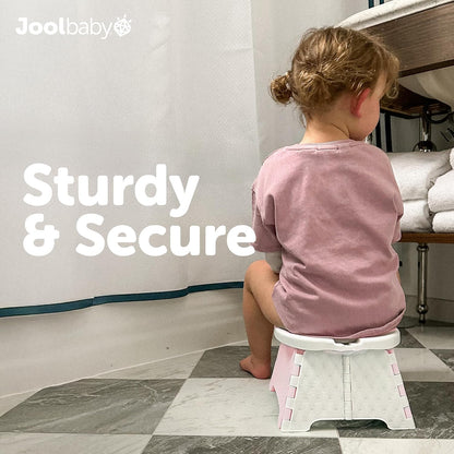 Jool Baby Portable Potty Training Chair with Travel Bag and 30 Liners, Foldable, Indoor/Outdoor Use, Camping (Aqua)