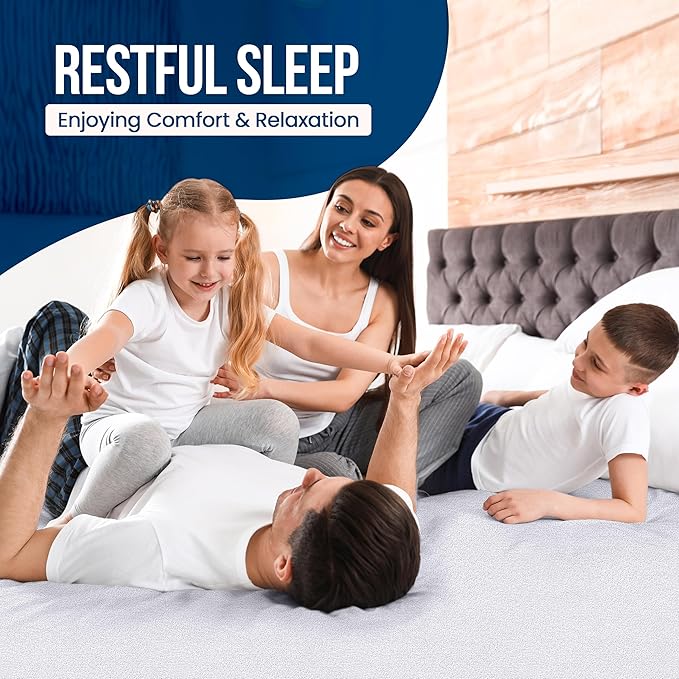 Twin XL Size Mattress Protector Waterproof, Premium 200 GSM Terry Mattress Cover, Soft & Breathable Bed Cover, Fitted Sheet Style Stretchable Deep Pockets 15" by Utopia Bedding (White)