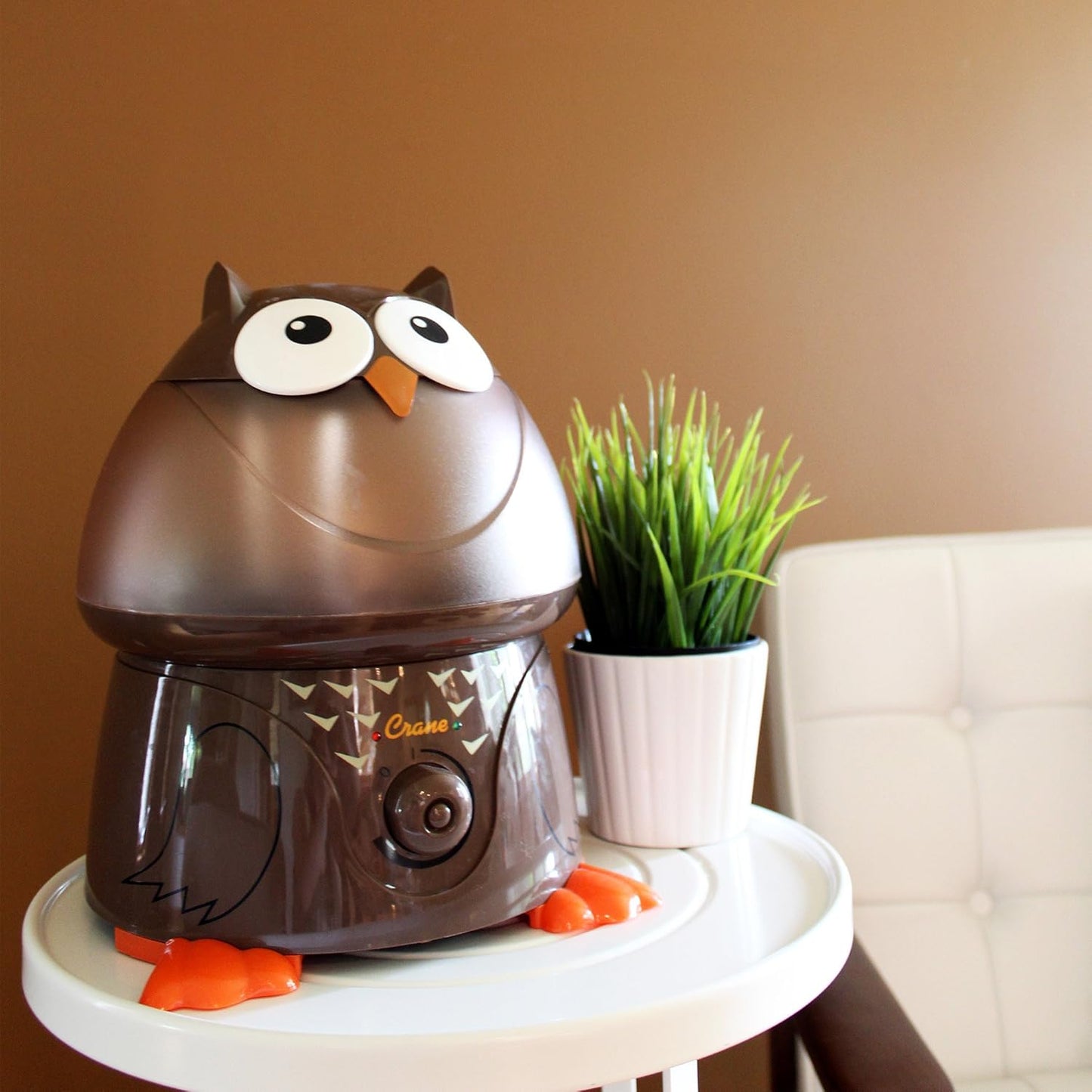 Crane Cute Animal Humidifier for Kids Bedroom and Nursery, Ultrasonic Cool Mist, 1 Gallon, Auto Shut Off, Cool Mist Humidifier