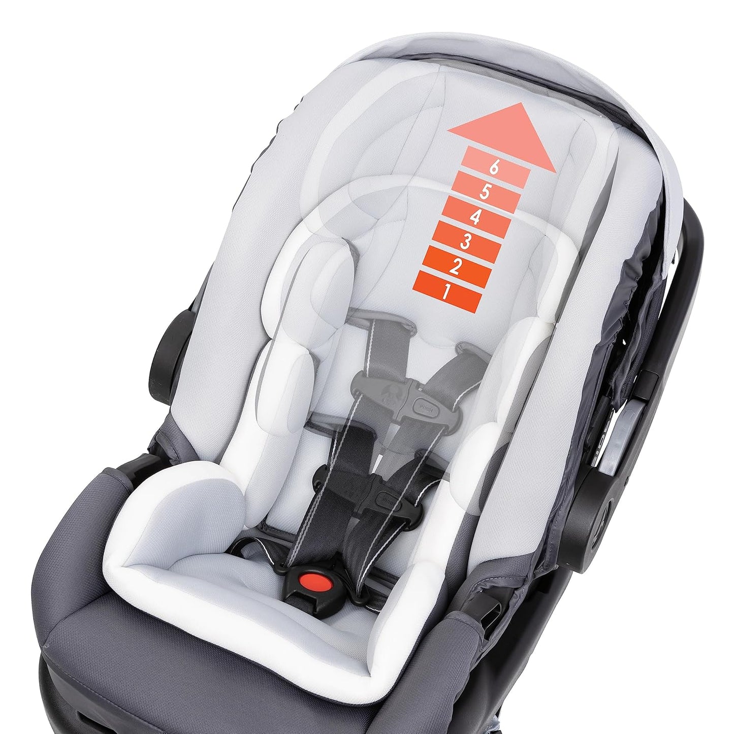 Baby Trend Secure-Lift Infant Car Seat, Dash Black – Compact Lightweight Carrier, Infant Comfort Cushioning, Adjustable Harness Fit