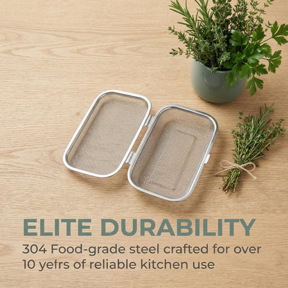 Stainless Steel Dishwasher Basket for Utensils - 18/8 Food-Grade, Custom Fit Size Secure Hold Design Prevents Slipping | Food-Grade Metal & 10-Mesh Drying Tech