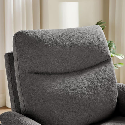 VANOMi Power Recliner Chair Swivel Glider, Electric Rocking Recliner Chairs with USB and Type-C Ports, Nursery Chair Recliner for Living Room, Bedroom, Apartment（Camel）