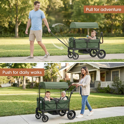 Evolur Velo Rider Travel Stroller – Compact, Lightweight Umbrella Stroller for Toddlers 6–36 Months, One-Hand Fold, Footrest, Rear Platform, 5-Point Harness, Portable & Travel-Friendly