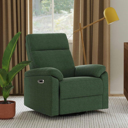 Davinci Suzy Glider Recliner Nursery Chair - Glider Rocking Chair for Nursery and Living Room - GREENGUARD Gold, FSC & Certi-PUR US Certified - 360° Swivel Rocker Recliner Chair (Cozy Cream Boucle)