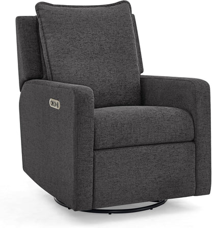 babyGap Harlowe Power Recliner with USB-A and Type-C Ports by Delta Children - Greenguard Gold Certified – Stain-Resistant Performance Fabric is Oeko-TEX Standard 100 Certified, Sand
