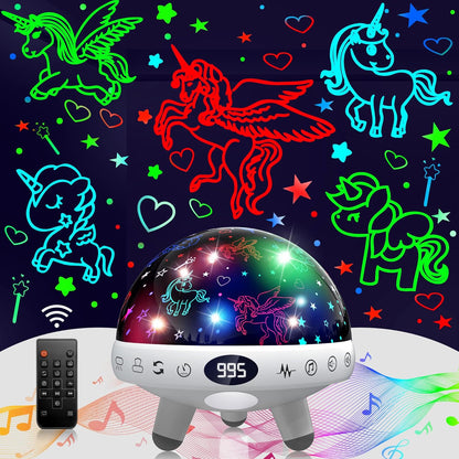 YACHANCE Kids Sound Machine with Night Light Projector,29 Soothing Sounds Baby Night Light Star Projector for Kids Room,White Noise Machine for Baby Sleeping Soother,Nursery Lamp,Bedroom Decor