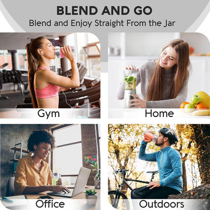 Mueller Heavy-Duty Personal Blender for Shakes and Smoothies with a 15 Oz Travel Cup and Lid, Juices, Baby Food, Portable Blender & Food Processor, Turquoise