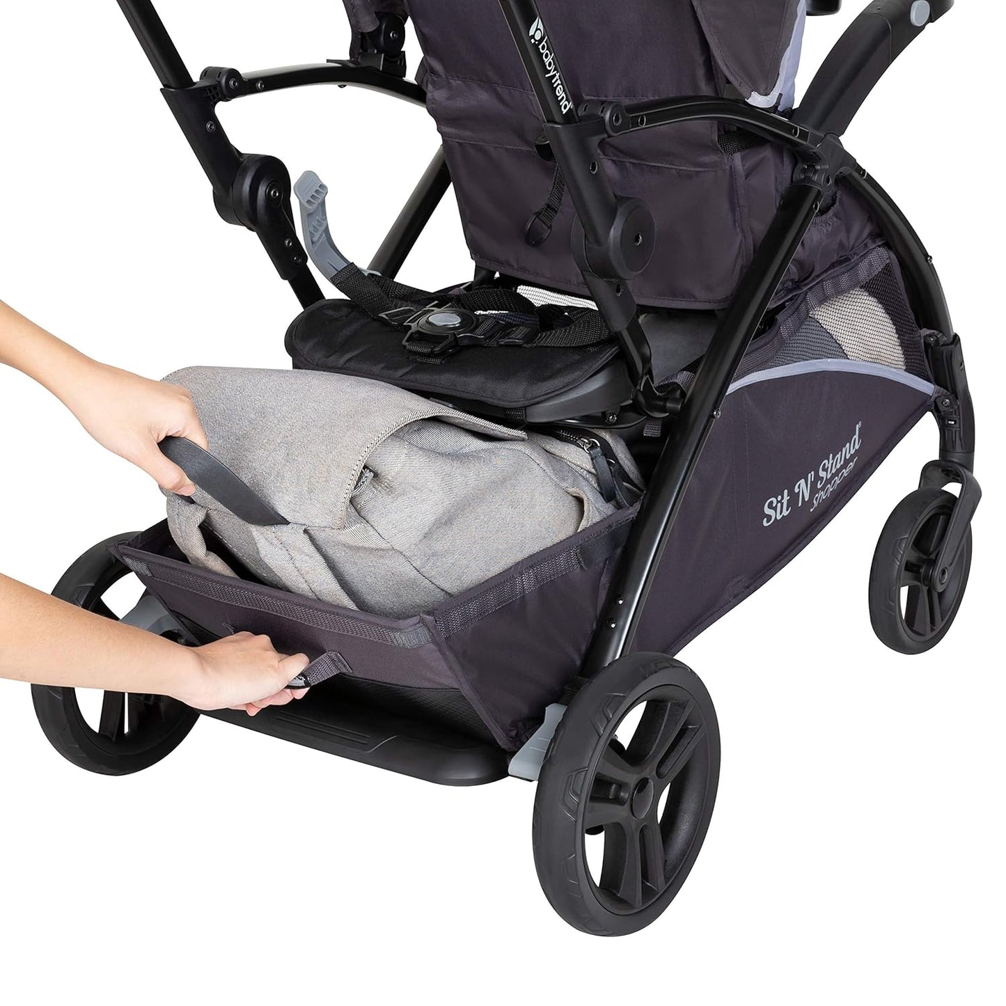 Baby Trend Sit N' Stand® Double 2.0 Stroller, Dash Black