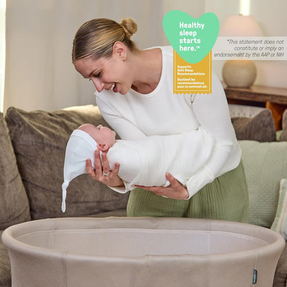 Ingenuity Dream Hero Starlight 3-in-1 Co-Sleeping Bassinet and Crib - Lume (Grey), Unisex, Newborn to 12 Months