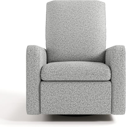 Graco Teddi Power Recliner Swivel Glider, Electronic Power Recline, Oeko-TEX 100 Certified, USB-A & USB-C Charger, Premium Cushioning & Comfort – (Ivory Basketweave)