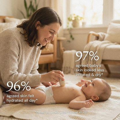 Baby Balm | 3 Natural Ingredient Moisturizing Stick for Eczema Relief, Sensitive Skin & Diaper Rash | Grass-Fed Tallow, Organic Jojoba & Beeswax | Lab Tested Baby-Safe, Made in USA