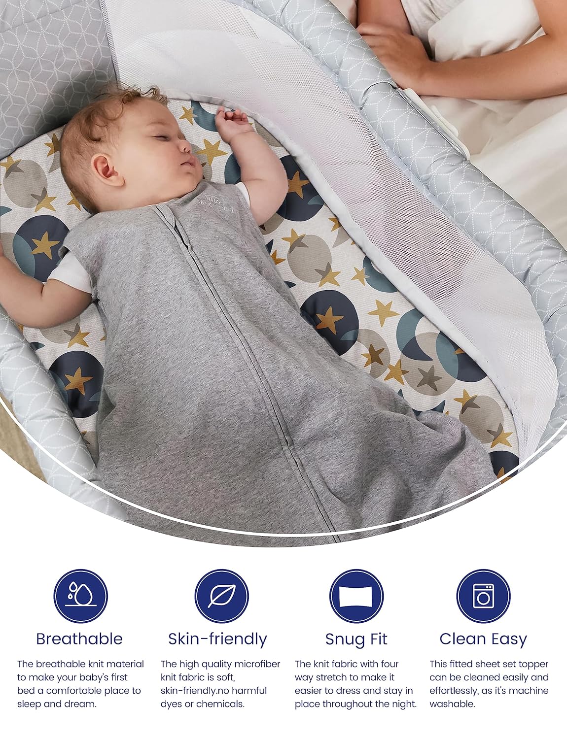 TotAha Premium Stretchy Bassinet Sheets for Baby Girl, Silky Comfort Cradle Sheets Fitted 18 x 36 for Oval, Rectangular, Hourglass Mattress, Hypoallergenic, Buttery Soft 2-Pack (Floral & Pale Pink)