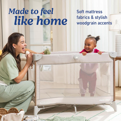 Graco Pack 'n Play Day2Dream Travel Bassinet Playard Features Portable Bassinet Diaper Changer and More (Lo, Lo)