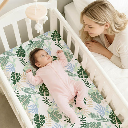 Bedside Sleeper Bassinet Fitted Sheets 20 x 33, 3 Pack Baby Delight Beside Me Dreamer,Babybond,Jimglo,koola,cowiewie,fodoss, Dream On Me Baby Square Bassinet, Pink Animal