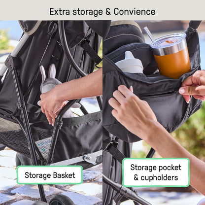 Ingenuity 3D Mini Stroller Rain Cover, Baby Weather Shield for Rain, Wind & Snow, Fits 3D Mini Strollers, Vented Airflow, Clear Visibility, Easy Install & Storage – Clear