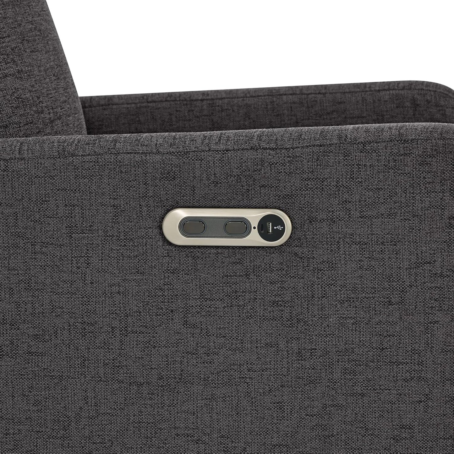 babyGap Harlowe Power Recliner with USB-A and Type-C Ports by Delta Children - Greenguard Gold Certified – Stain-Resistant Performance Fabric is Oeko-TEX Standard 100 Certified, Sand