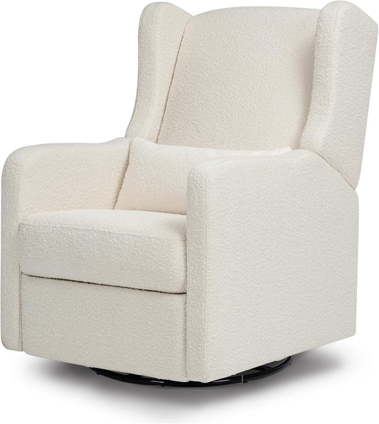 Davinci Carter's Arlo Recliner and Swivel Glider, Water Repellent & Stain Resistant, Greenguard Gold & CertiPUR-US Certified, Performance Forest Green Linen