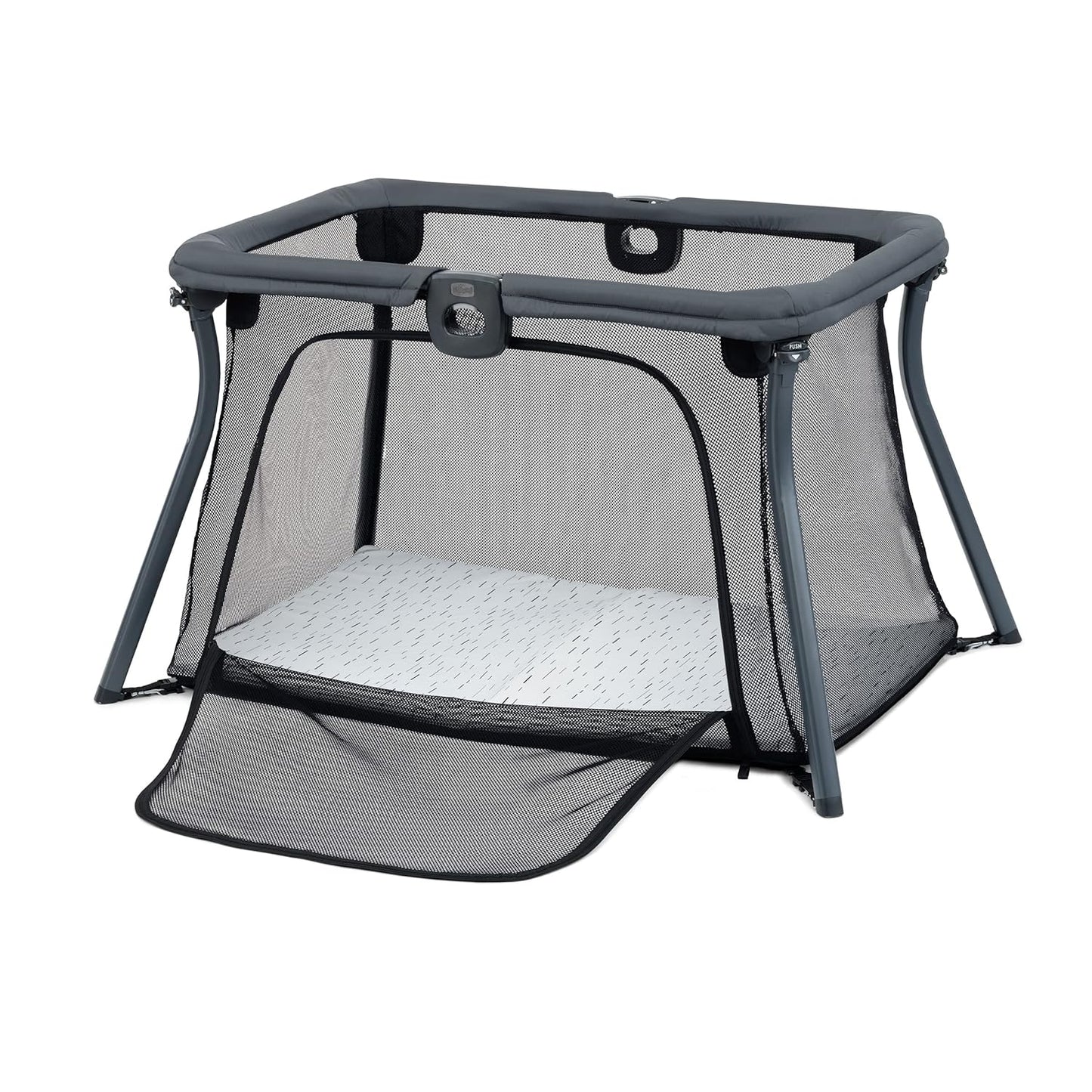 Chicco Alfa Lite Lightweight Travel Playard, Portable Playpen for Babies and Toddlers, Snap-Open/Compact Fold Design, 13 lbs., Baby Travel Essential | Dove/Beige