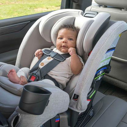 Britax One4Life All-in-One Car Seat, Up to 10 Years of Use, Rear Facing, Forward Facing, & Booster Modes, Extended Rear-Facing, ClickTight Installation & Breathable SafeWash Fabrics — Teak