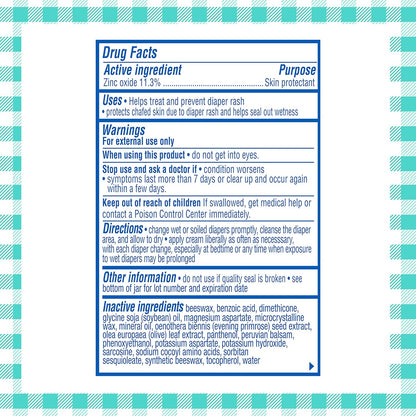 Balmex Complete Protection Baby Diaper Rash Cream with Zinc Oxide + Soothing Botanicals, 4 Ounce