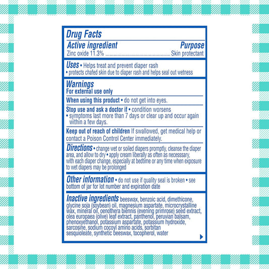 Balmex Complete Protection Baby Diaper Rash Cream with Zinc Oxide + Soothing Botanicals, 4 Ounce