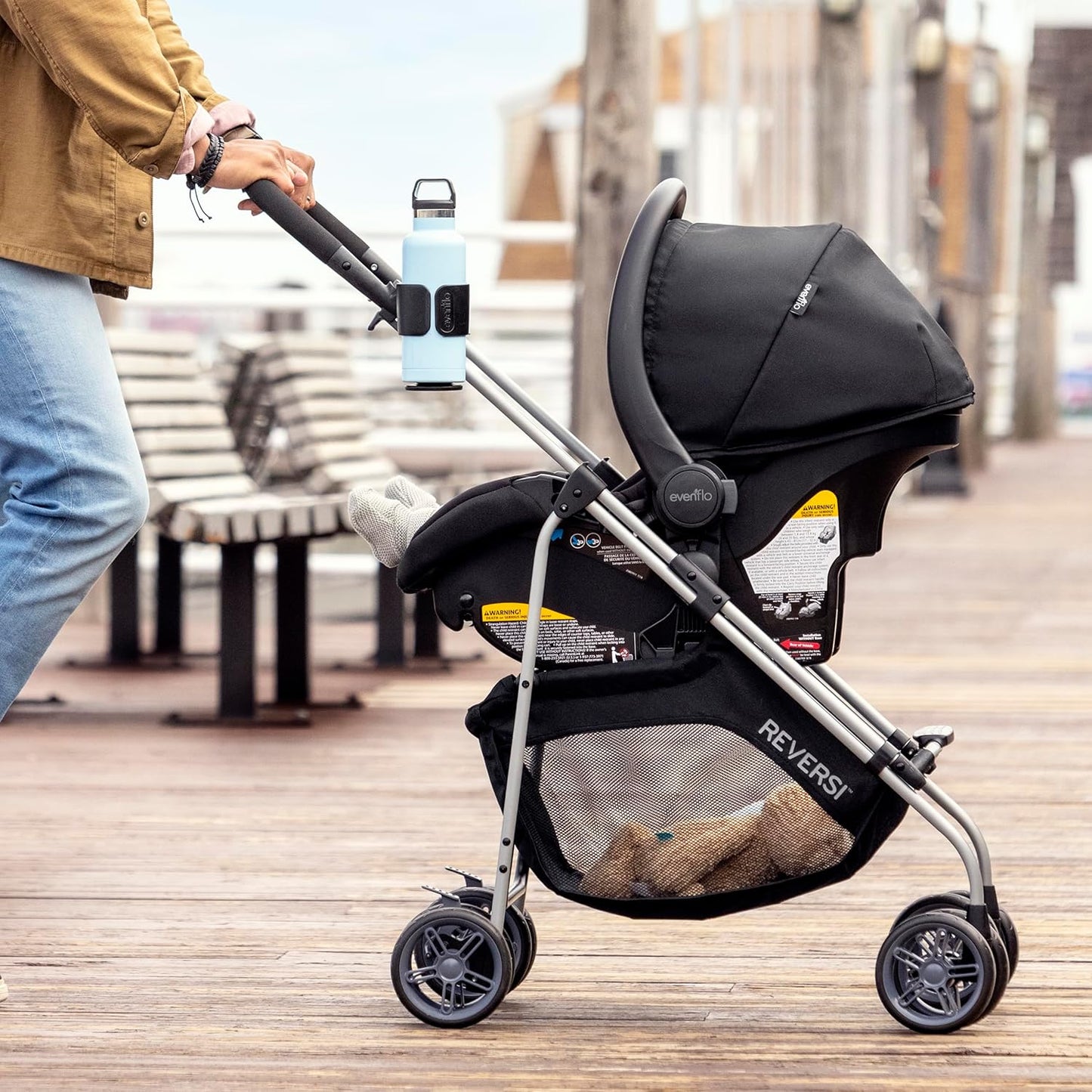 Evenflo Reversi Lightweight Reversible Stroller (Altair Black)