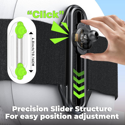 Fixed Headrest Baby Car Mirror Fit Tesla Car Back Seat, Safety Rear Facing Mirror, 100% Shatterproof & Shake-Proof, Wide Clear Rearview with 360° Rotation for Infant Newborn Baby Must Haves Essentials