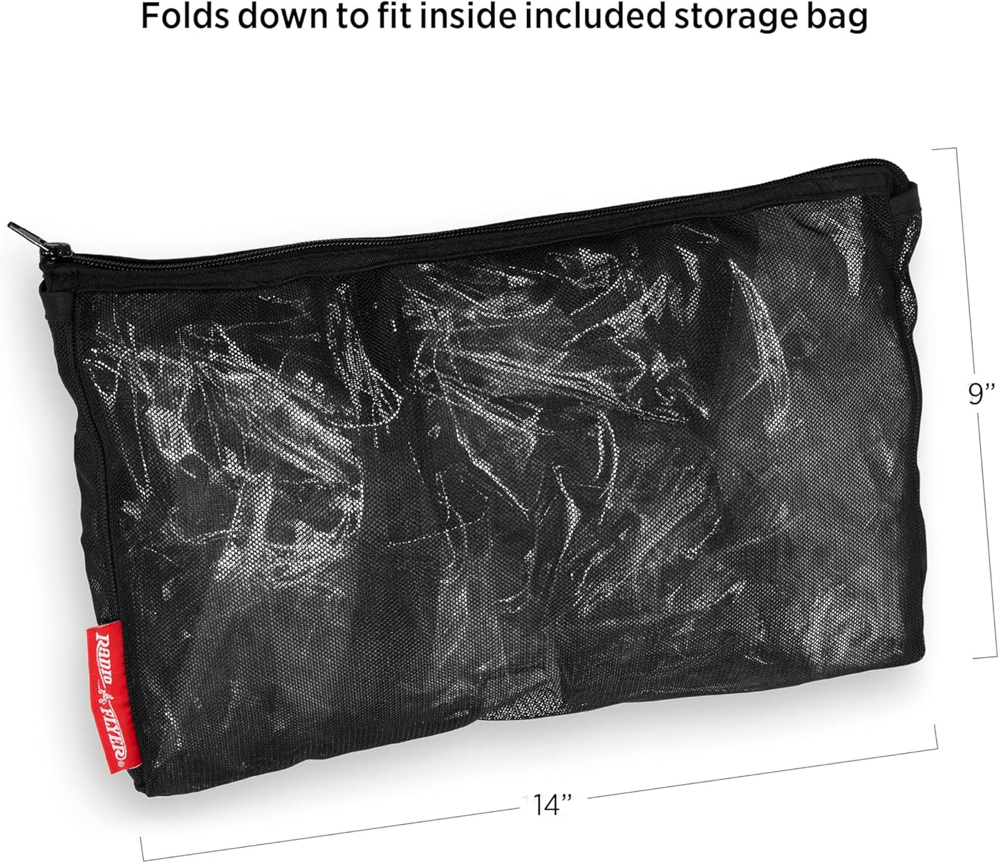 Radio Flyer Voya Quad Stroller Wagon Rain Cover with Storage Bag, Black, Waterproof Stroller Cover for 4-Seater Wagon with High Sides, Fast-Drying Design, Zippered Side Panel for Easy Access