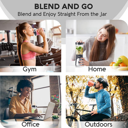 Mueller Heavy-Duty Personal Blender for Shakes and Smoothies with a 15 Oz Travel Cup and Lid, Juices, Baby Food, Portable Blender & Food Processor, Turquoise