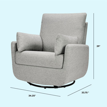Davinci Juno Swivel Glider in Vanilla, Greenguard Gold & CertiPUR-US Certified