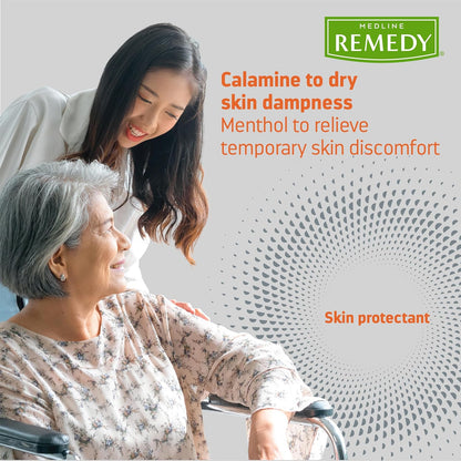 Medline Remedy Specialized Zinc Oxide Paste with Menthol (4 oz Tube), Unscented, Calamine, Incontinence Care, Diaper Rash, Wetness Protection, Hypoallergenic, Paraben Free, Adults, Soothing