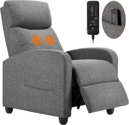 Sweetcrispy Recliner Chair, 360 Swivel Rocker Chair for Adults, Glider Rocker Recliners, Nursery Chairs for Living Room, High Back, Upholstered Deep Seat, Classical Brown