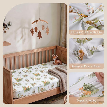 Bedside Sleeper Bassinet Fitted Sheets 20 x 33, 3 Pack Baby Delight Beside Me Dreamer,Babybond,Jimglo,koola,cowiewie,fodoss, Dream On Me Baby Square Bassinet, Pink Animal