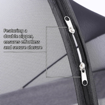 Bassinet Cover Mosquito Net for Babies to Keep Insects/Bugs/Cats Out, Toddler Bassinet/Bedside Sleeper/Crib Net with Two-Way Zippers & Storage Bag, Breathable Mesh Holes, White