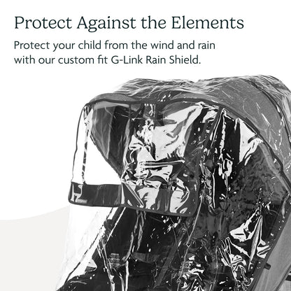 UPPAbaby G-Link and G-Link V2 Rain Shield Waterproof and Windproof Coverage Ventilated Design Quick Attachment Easy Access to Child