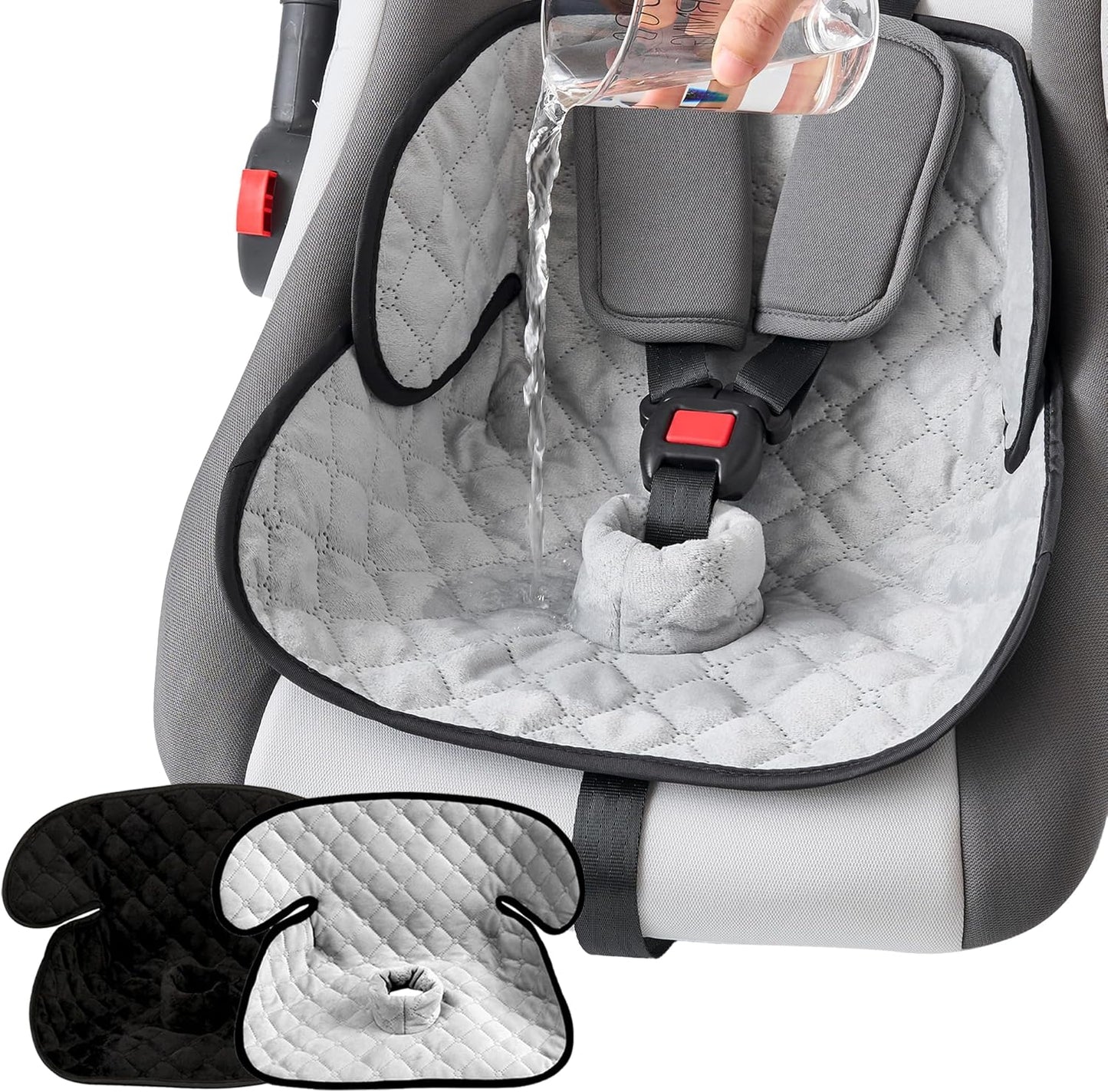 2 Pack Waterproof Piddle Pads Carseat Potty Training Car Seat Protector Waterproof Car Seat Liner Cover to Prevent Pee