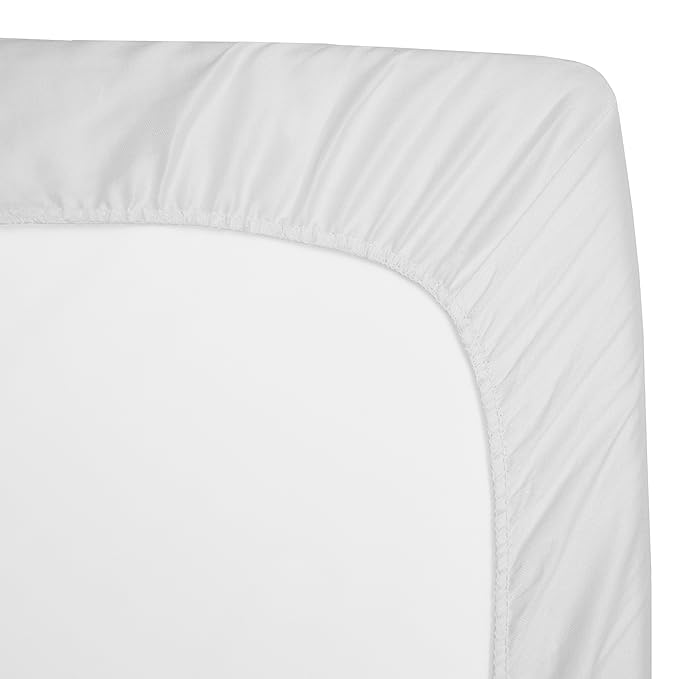 American Baby Company 2 Pack Waterproof Fitted Cradle/Bassinet Mattress Protector 33" x 15" - 100% Cotton Quilted Top, Noiseless, Ultra-Soft & Breathable Cradle/Bassinet Mattress Pad Cover