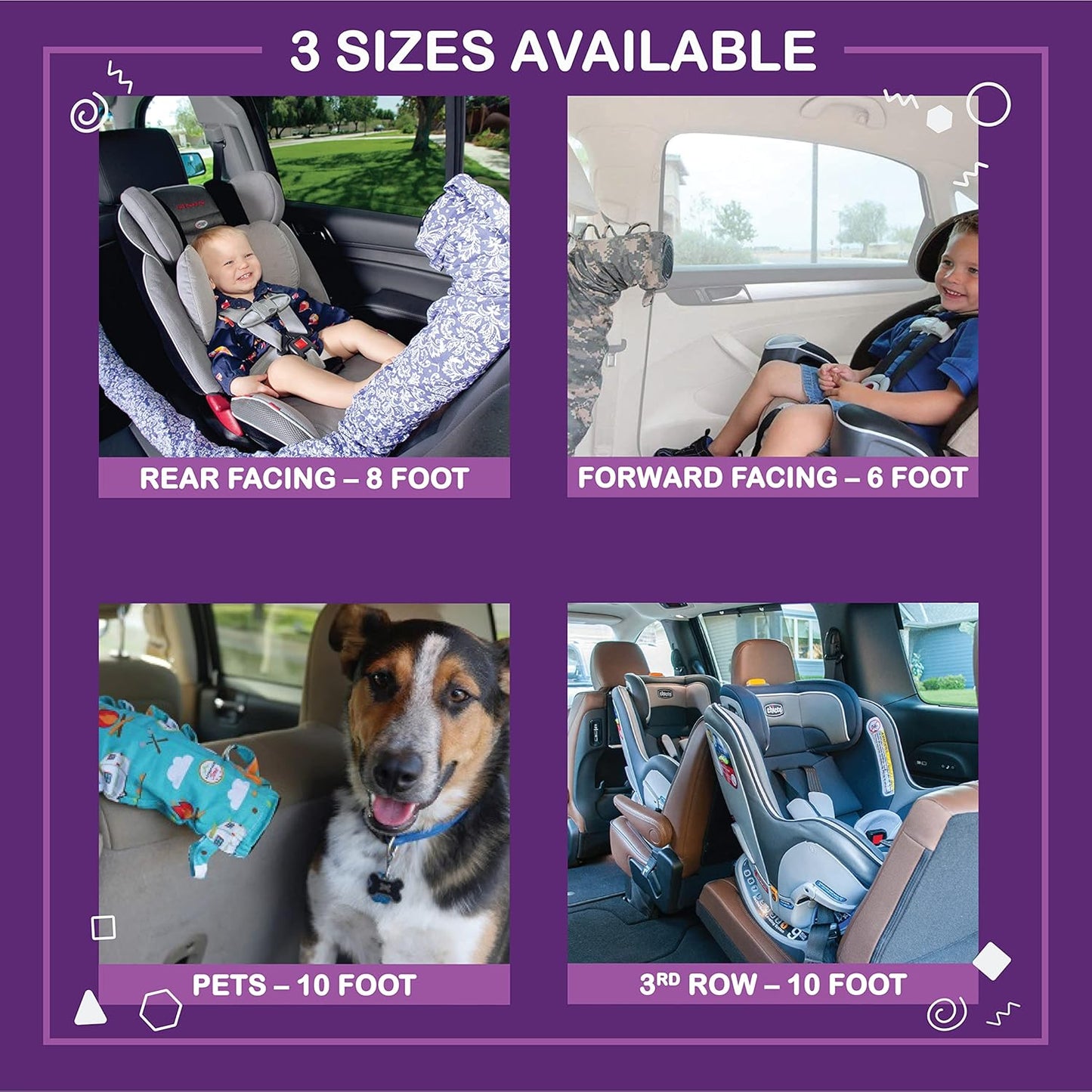 The Noggle-Making The Backseat Cool Again-Quick & Easy to Use Car Travel Accessories for a Comfy Ride Summer or Winter-Air Vent Extender Hose Directs Cool or Warm Air to Your Kids - 8ft, Black Ice